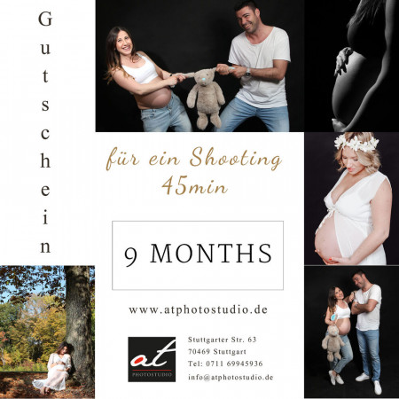 Gutschein für ein Schwangerschafts-Fotoshooting